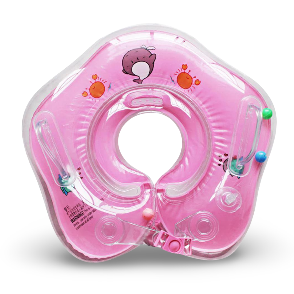 Baby-Schwimmring für Säuglinge, verstellbarer Nackenring, Baby-Badestütze