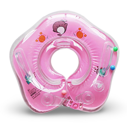 Baby-Schwimmring für Säuglinge, verstellbarer Nackenring, Baby-Badestütze