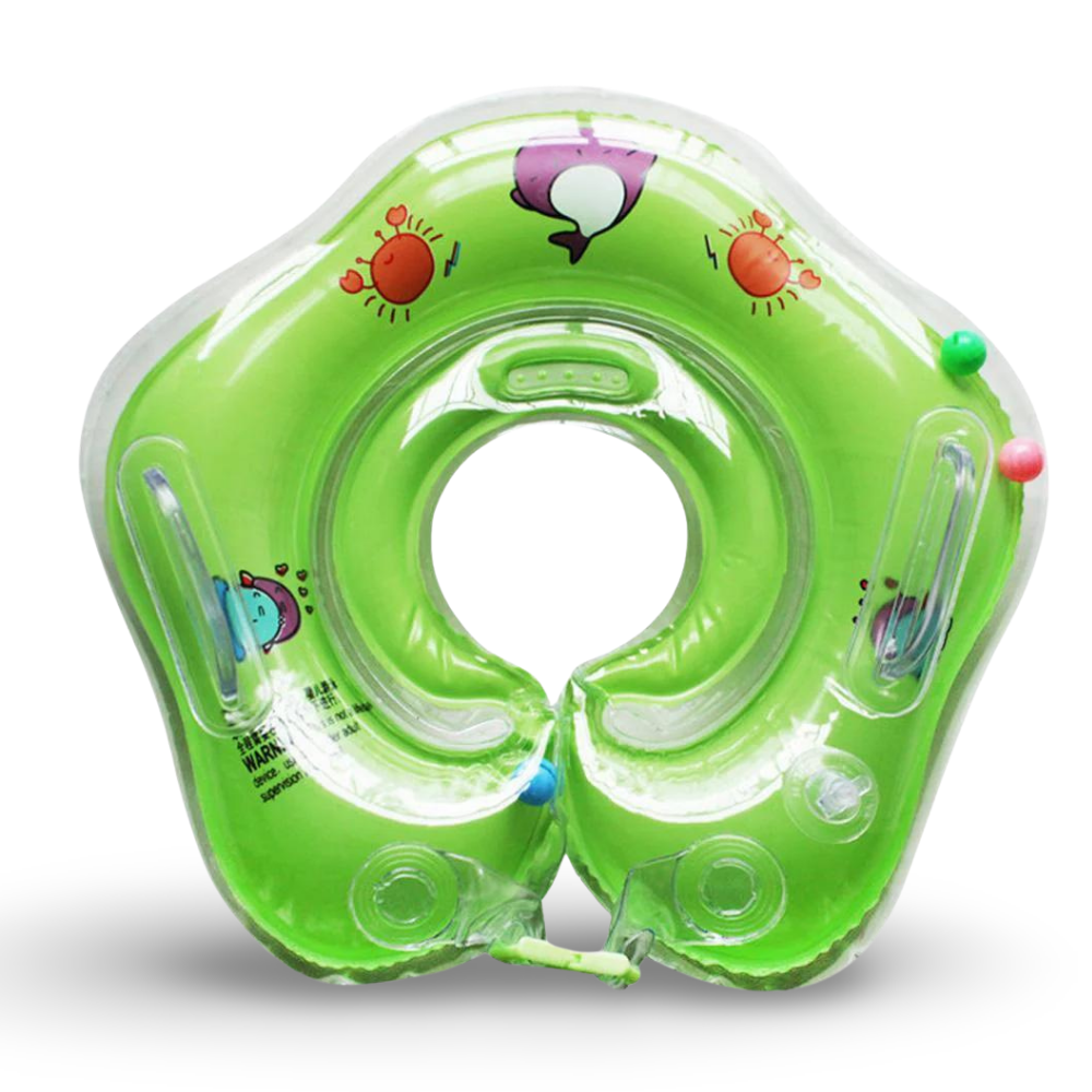 Baby-Schwimmring für Säuglinge, verstellbarer Nackenring, Baby-Badestütze