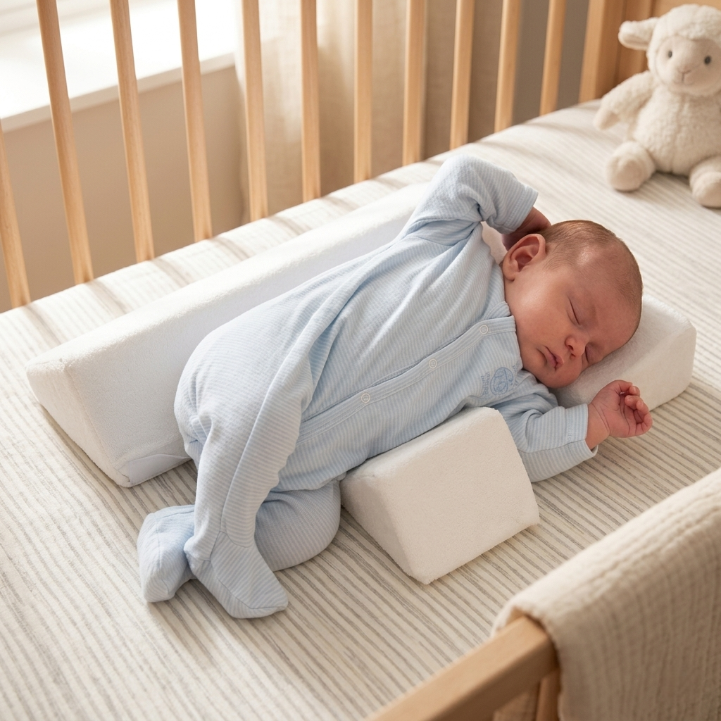 Almohada para bebé antirrodadura posicionador para dormir en cuna