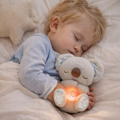 Baby søvnlegetøj åndende lys blød bamse