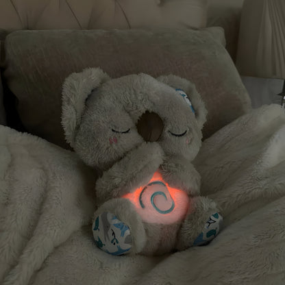Baby søvnlegetøj åndende lys blød bamse