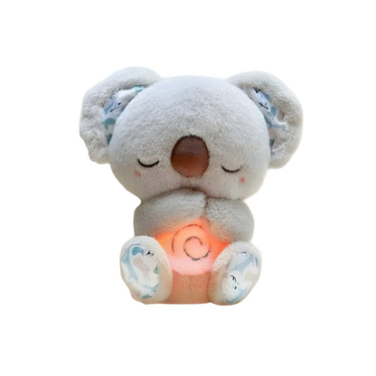 Baby søvnlegetøj åndende lys blød bamse