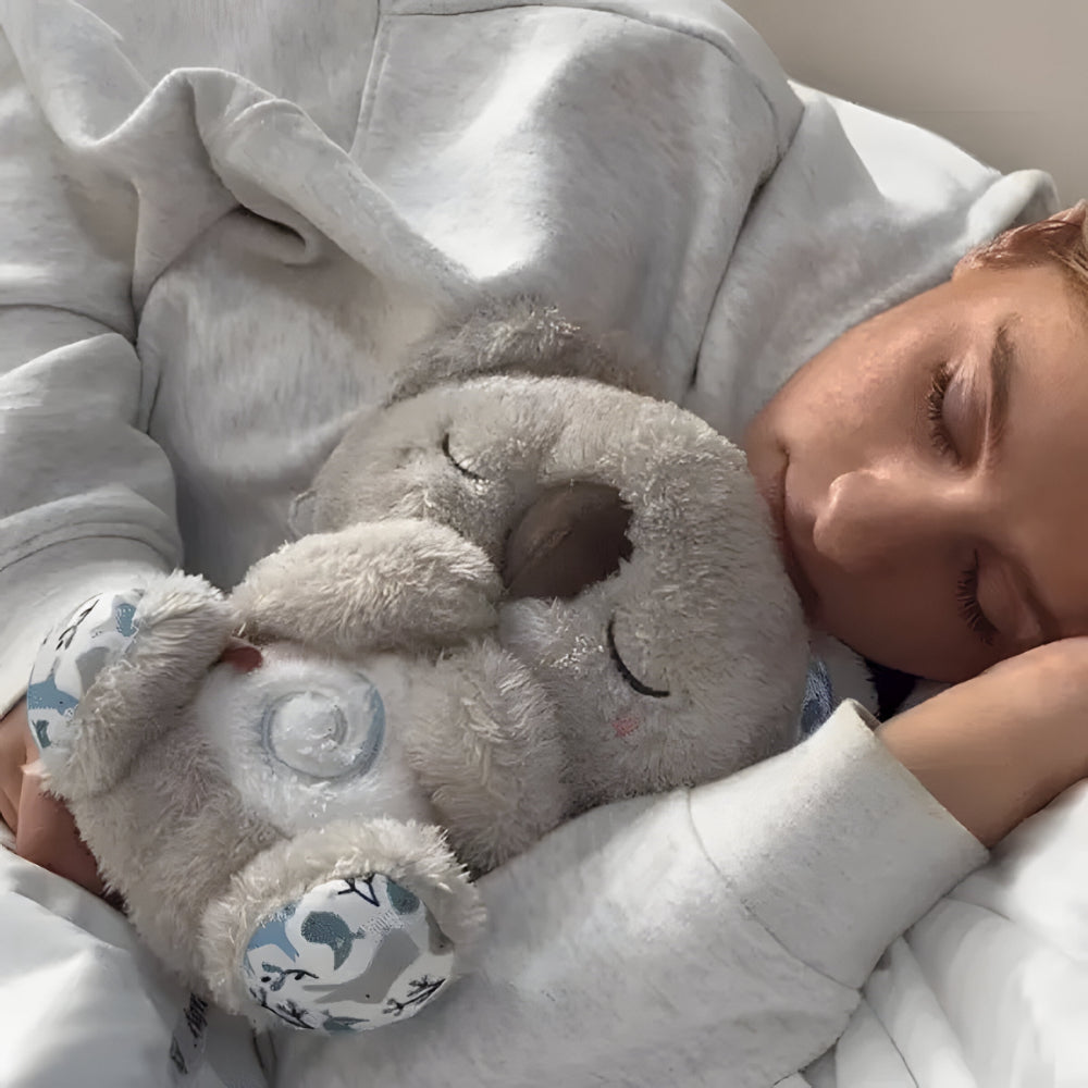 Baby søvnlegetøj åndende lys blød bamse