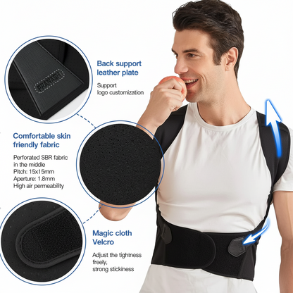 Posture Corrector Back Brace Adjustable Upper Back Support