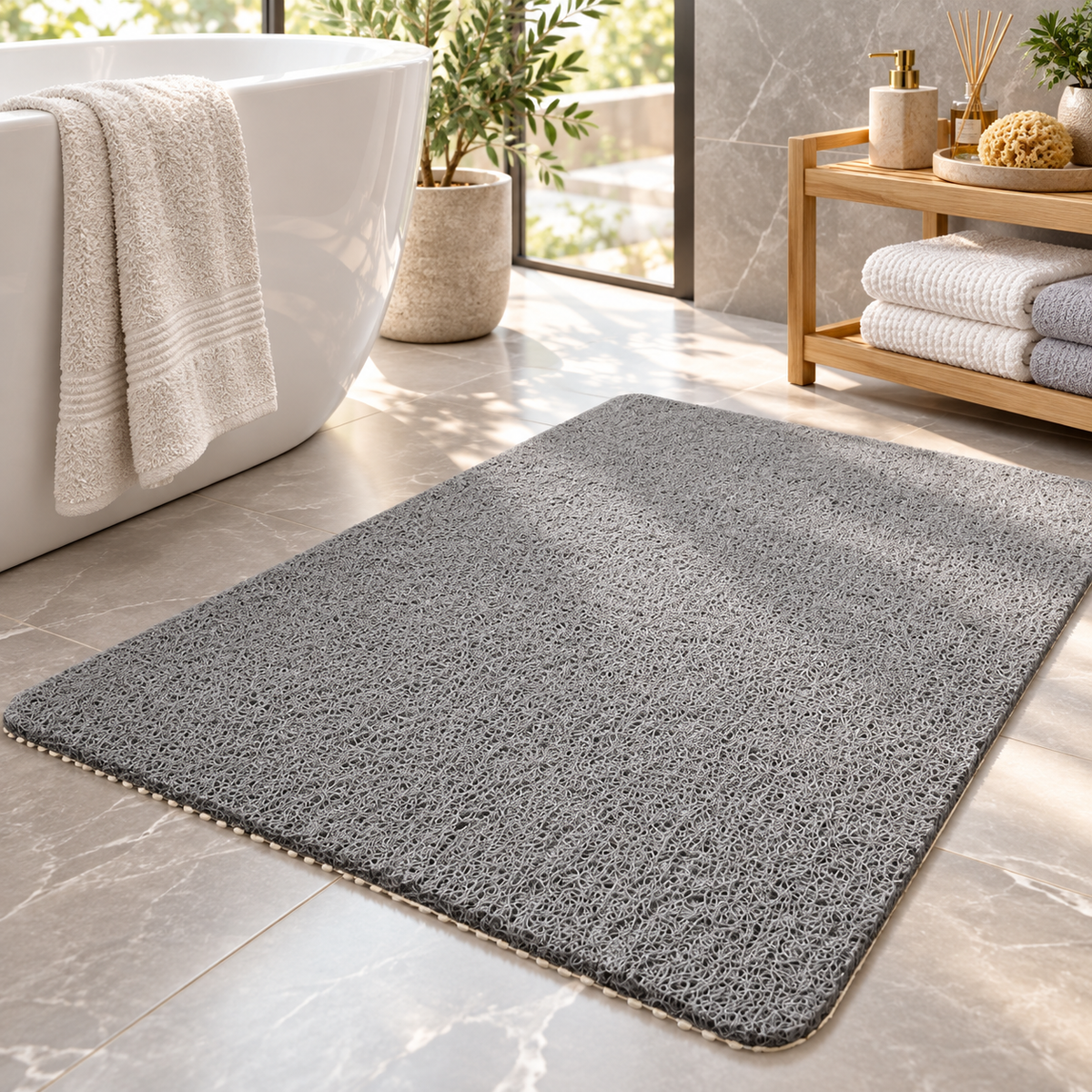 Tappetino da bagno antibatterico con design antiscivolo