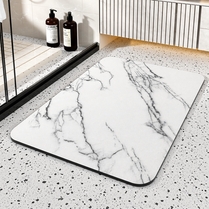 Alfombrilla de baño de secado rápido de piedra de diatomeas alfombra antideslizante de mármol