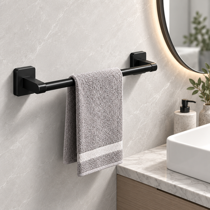 Bathroom Towel Holder Aluminum Durable Wall Mounted Hook