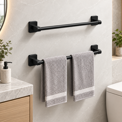 Bathroom Towel Holder Aluminum Durable Wall Mounted Hook