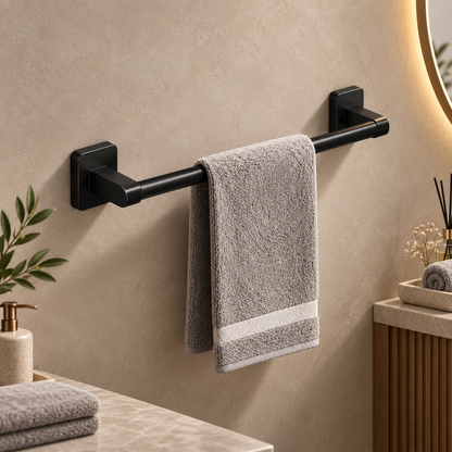 Bathroom Towel Holder Aluminum Durable Wall Mounted Hook