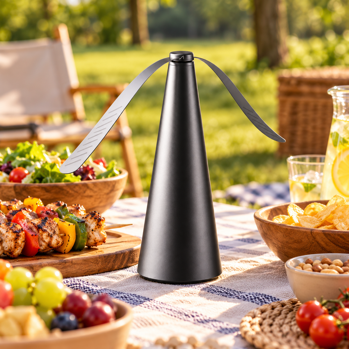 Battery Operated Silent Portable Fly Repellent Outdoor Fan