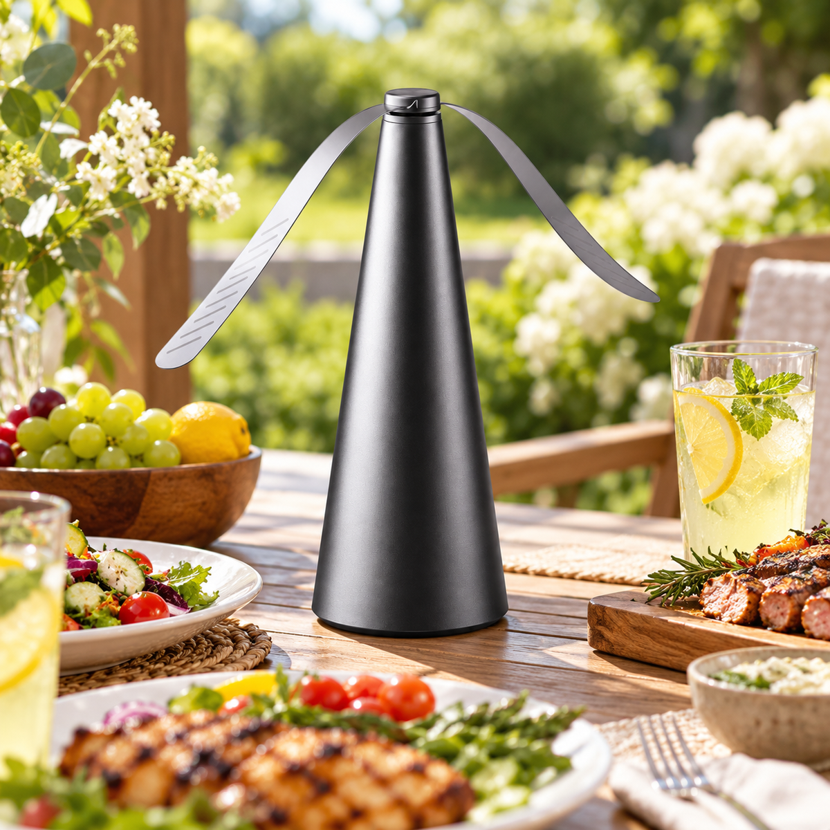 Battery Operated Silent Portable Fly Repellent Outdoor Fan