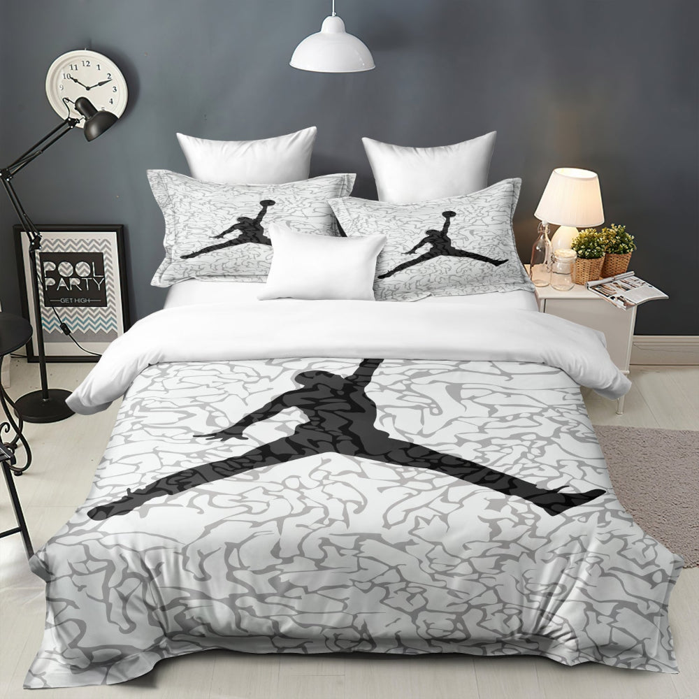 Set di biancheria da letto con copripiumino a stampa di pallacanestro stile camera da letto