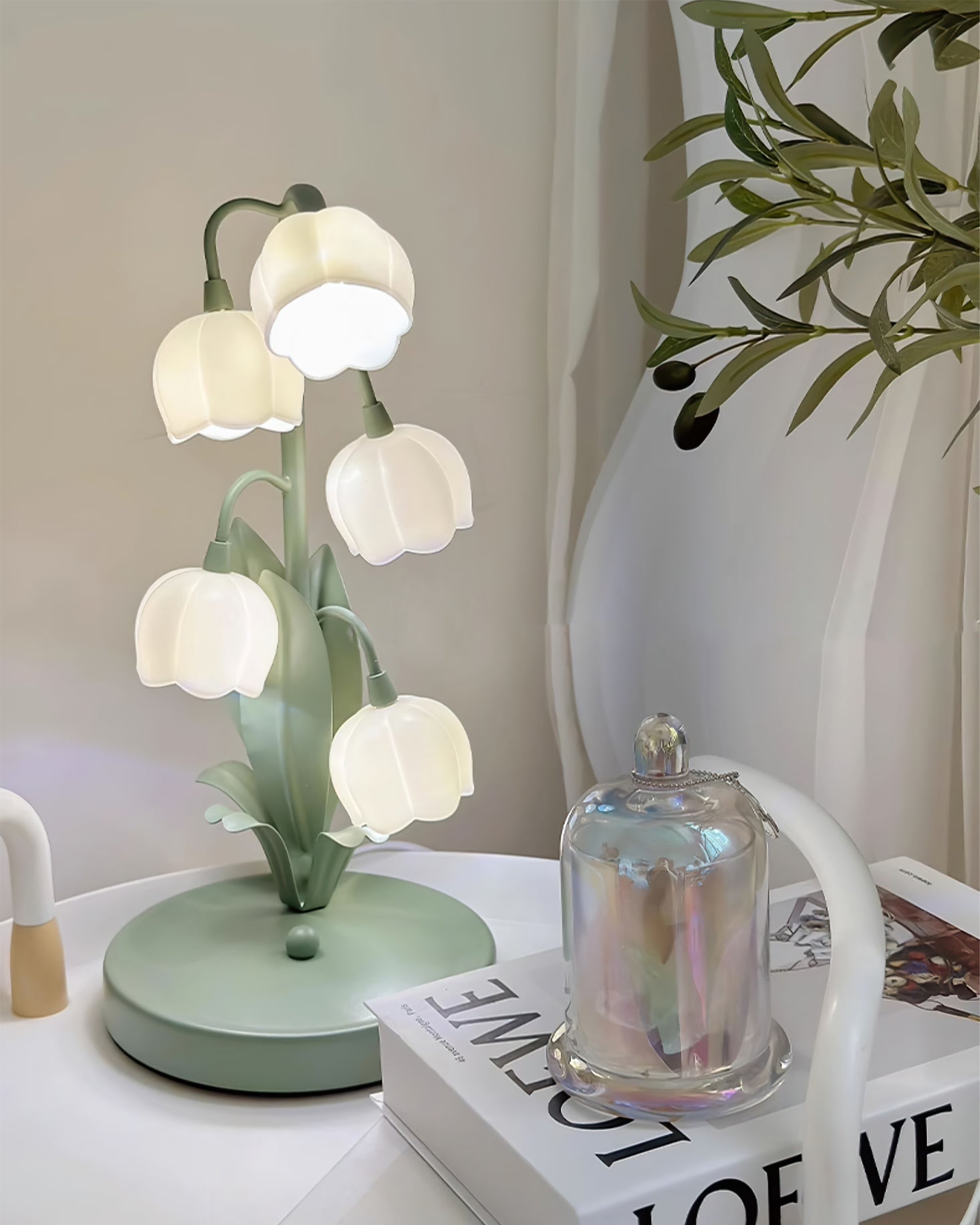 Bell Orchid Table Lamp | Elegant Floral Indoor Light