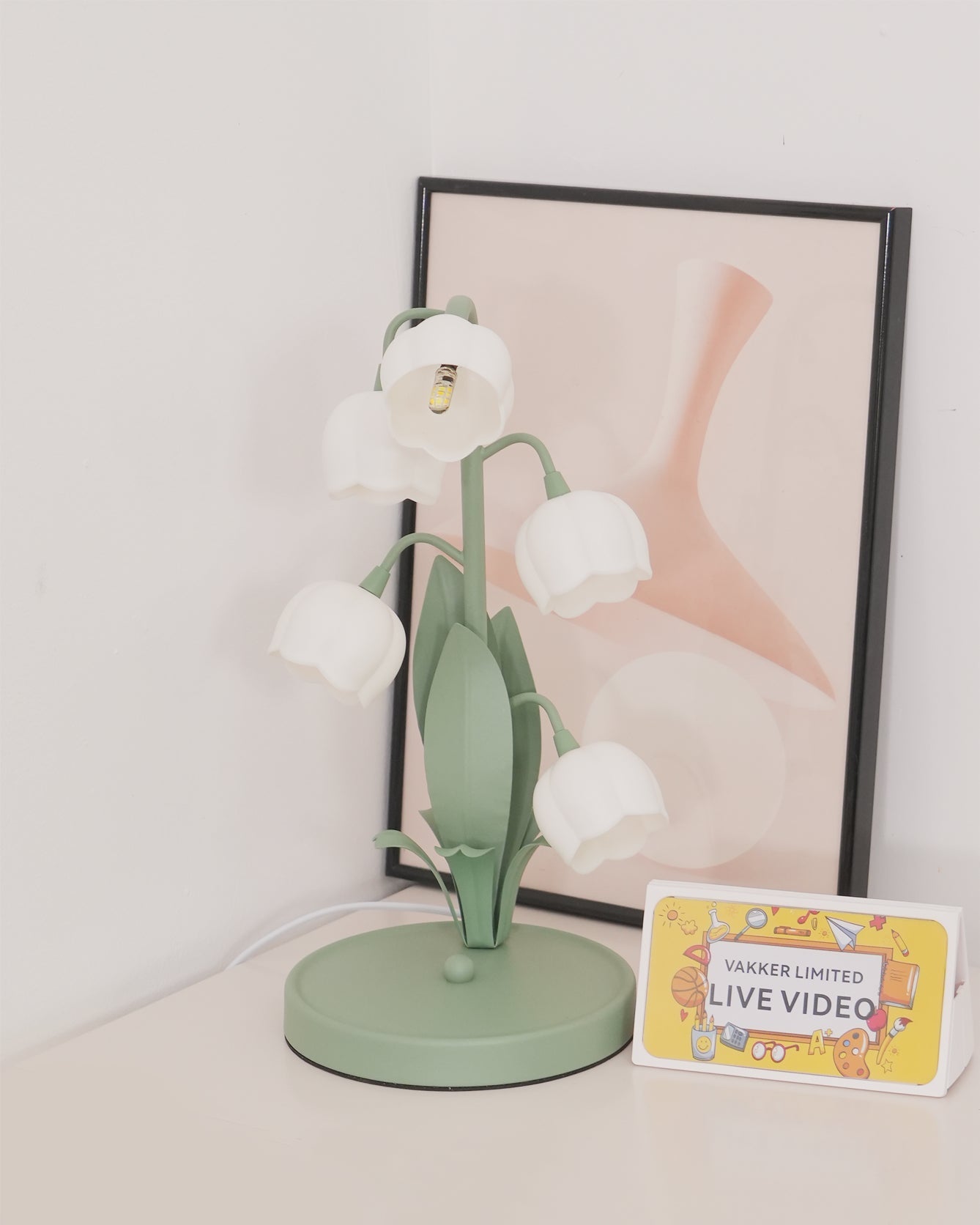 Bell Orchid Table Lamp | Elegant Floral Indoor Light