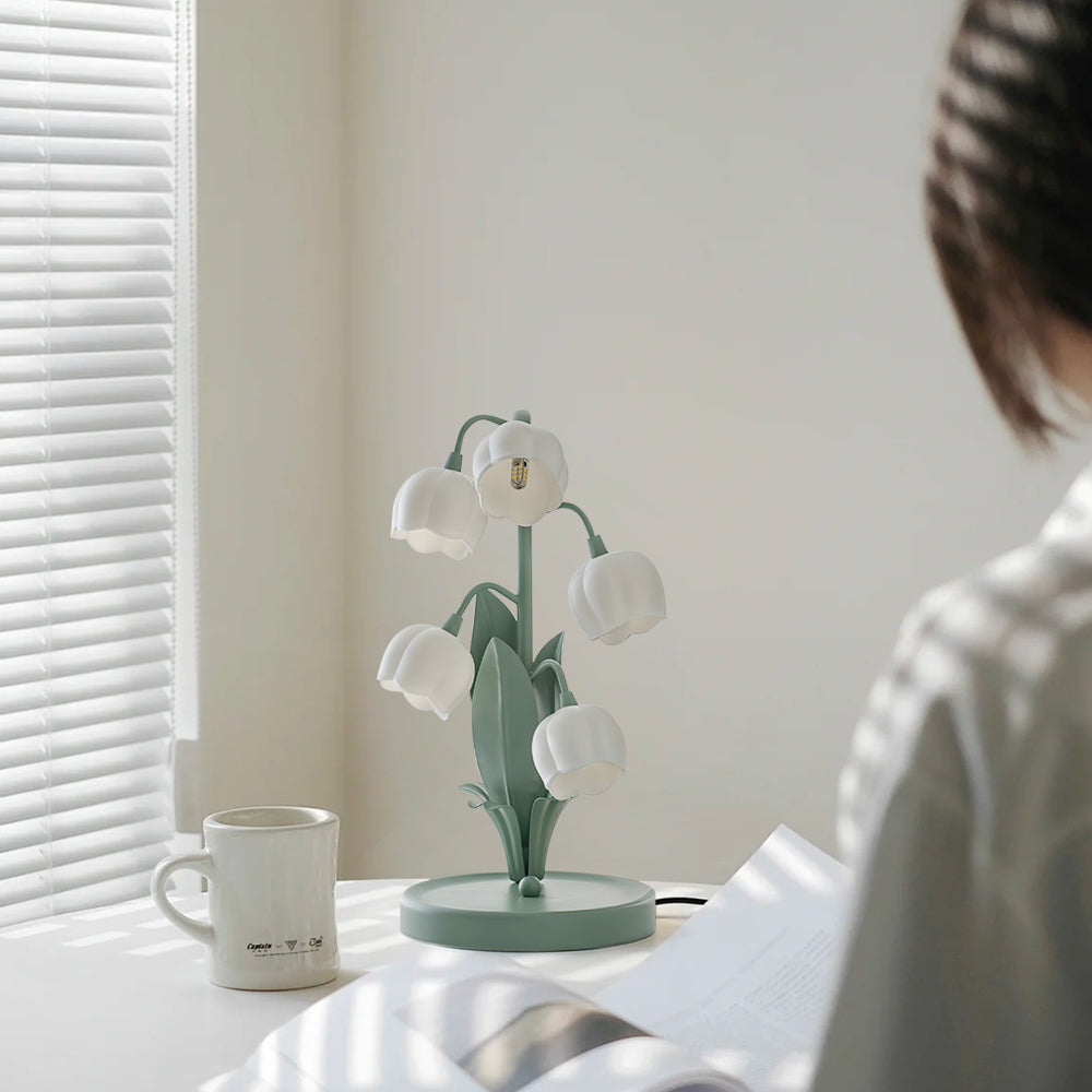 Bell Orchid Table Lamp | Elegant Floral Indoor Light