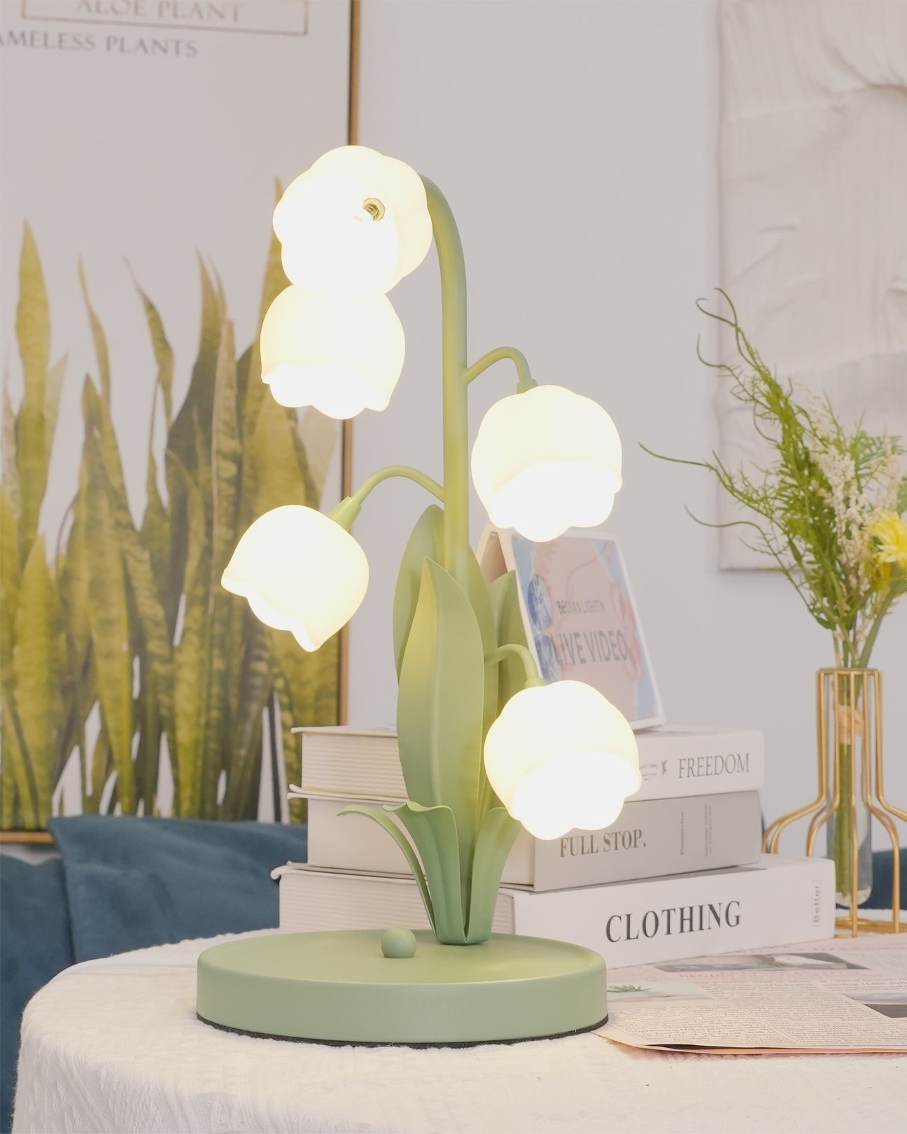 Bell Orchid Table Lamp | Elegant Floral Indoor Light