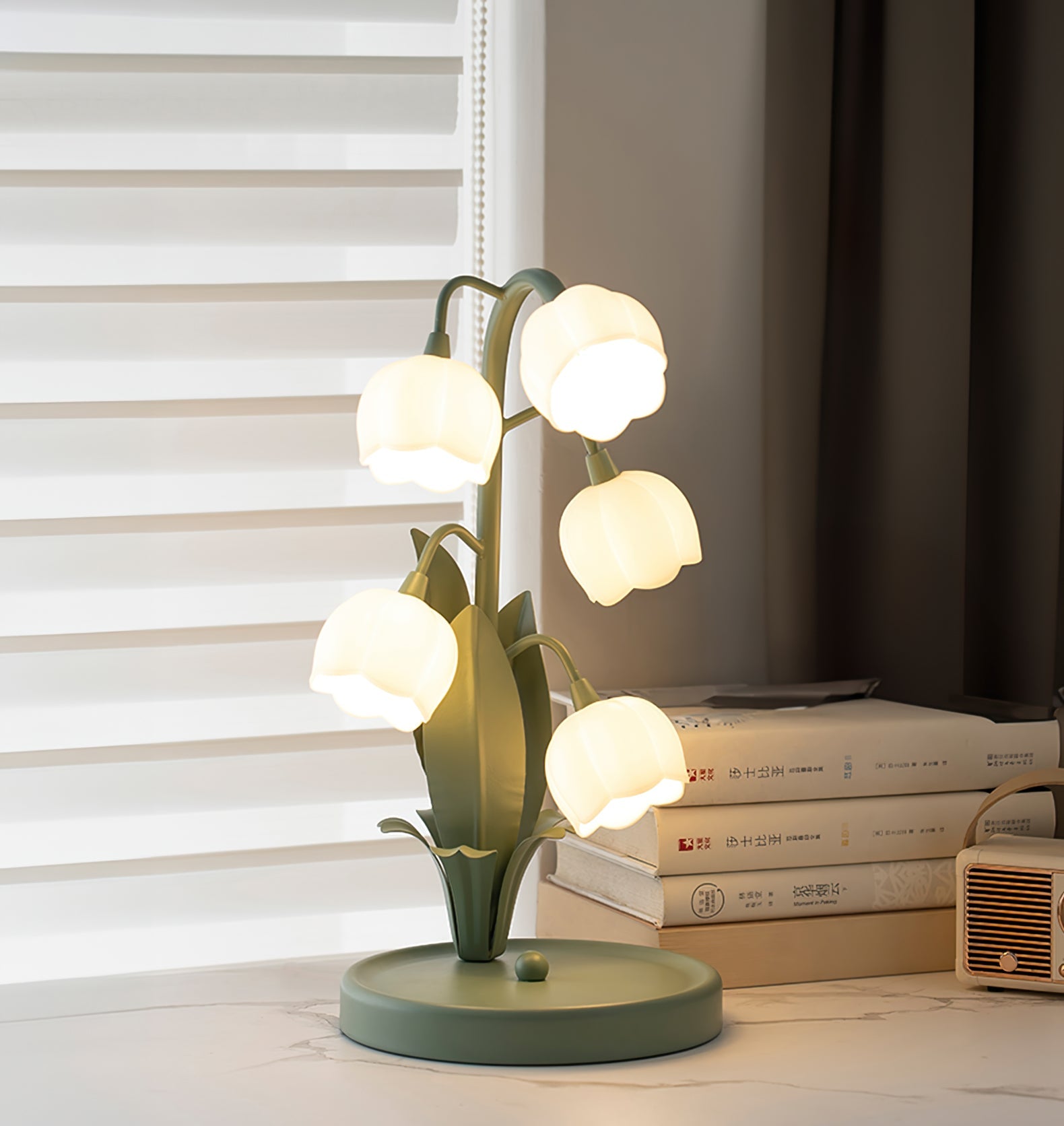 Bell Orchid Table Lamp | Elegant Floral Indoor Light
