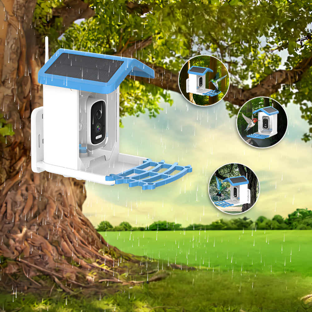 Vogelfutterhaus Kamera Außen Solar Dach Intelligentes Video Gerät