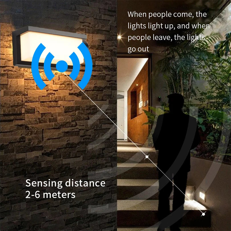 WallBright | Waterproof Outdoor Wall Light | Motion Sensor & Energy Efficient