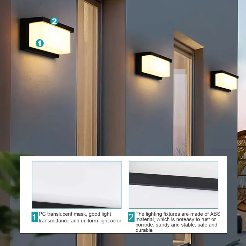WallBright | Waterproof Outdoor Wall Light | Motion Sensor & Energy Efficient