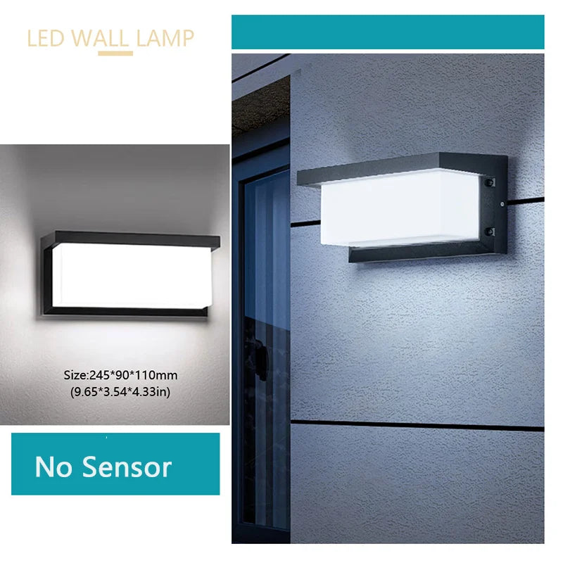WallBright | Waterproof Outdoor Wall Light | Motion Sensor & Energy Efficient