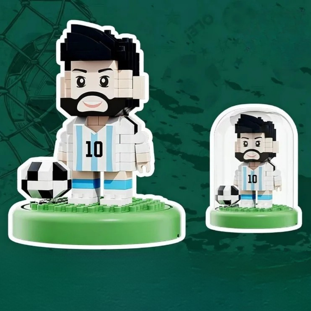 Set mic de jucării din plastic Building Blocks Worldcup Soccer