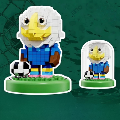 Set mic de jucării din plastic Building Blocks Worldcup Soccer