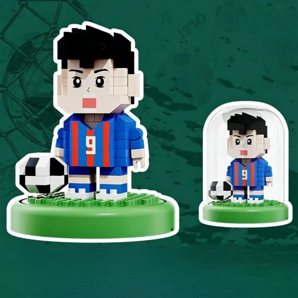 Set mic de jucării din plastic Building Blocks Worldcup Soccer