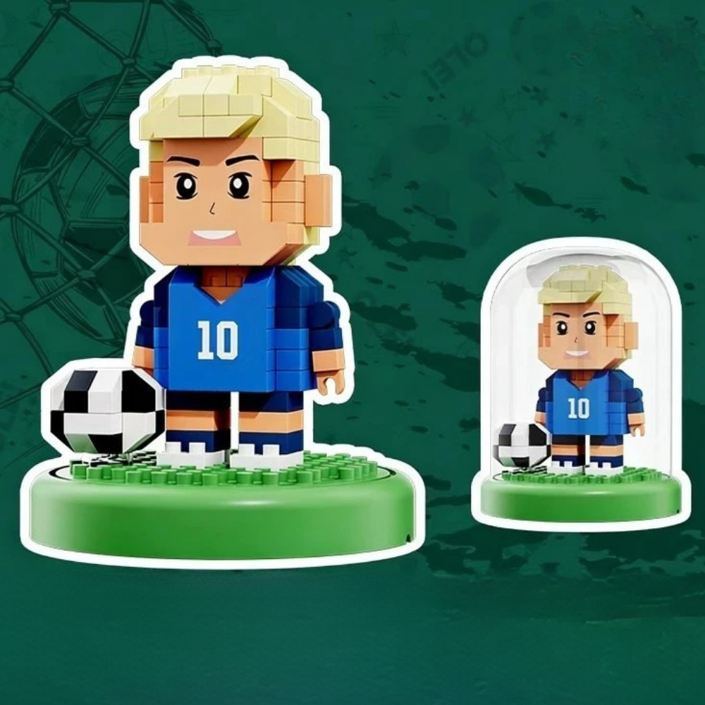 Set mic de jucării din plastic Building Blocks Worldcup Soccer