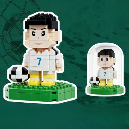 Set mic de jucării din plastic Building Blocks Worldcup Soccer