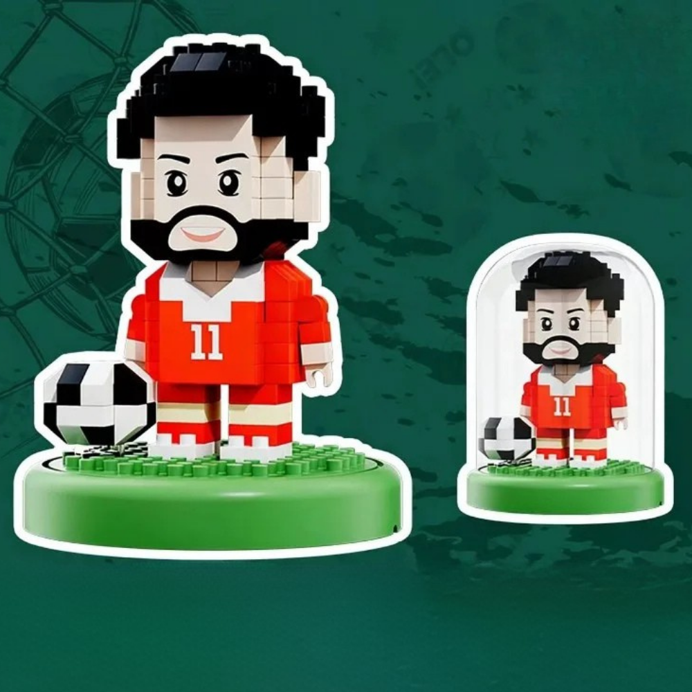Set mic de jucării din plastic Building Blocks Worldcup Soccer