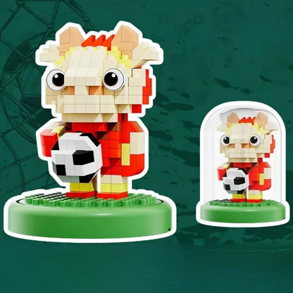 Set mic de jucării din plastic Building Blocks Worldcup Soccer