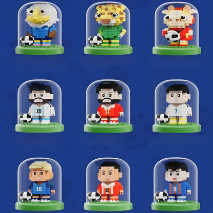Set mic de jucării din plastic Building Blocks Worldcup Soccer