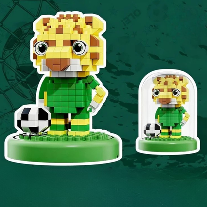 Set mic de jucării din plastic Building Blocks Worldcup Soccer