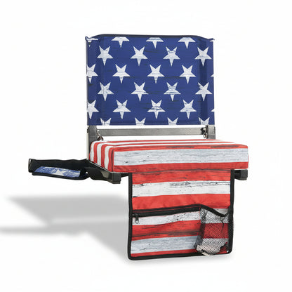 Polstret sammenklappelig tilskuerstol med ryglæn