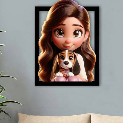 Wall Art Personalized Wooden 3D Photo Frame Gift Decor