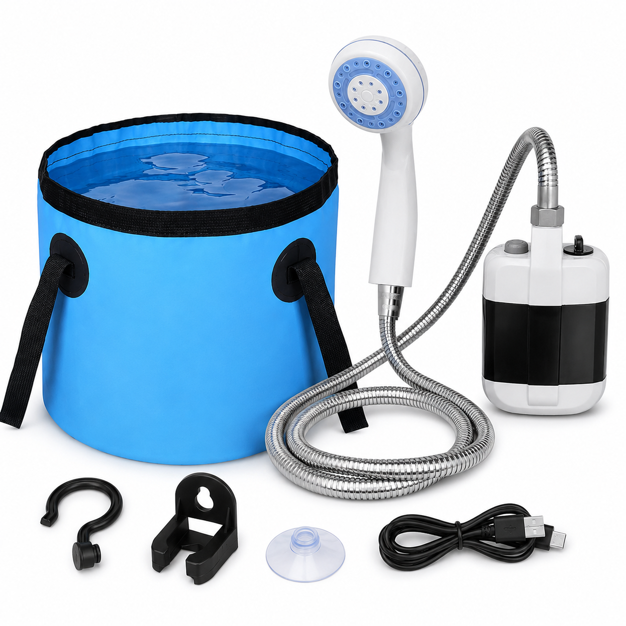 Camping Shower Portable Shower Rechargeable Outdoor Pump