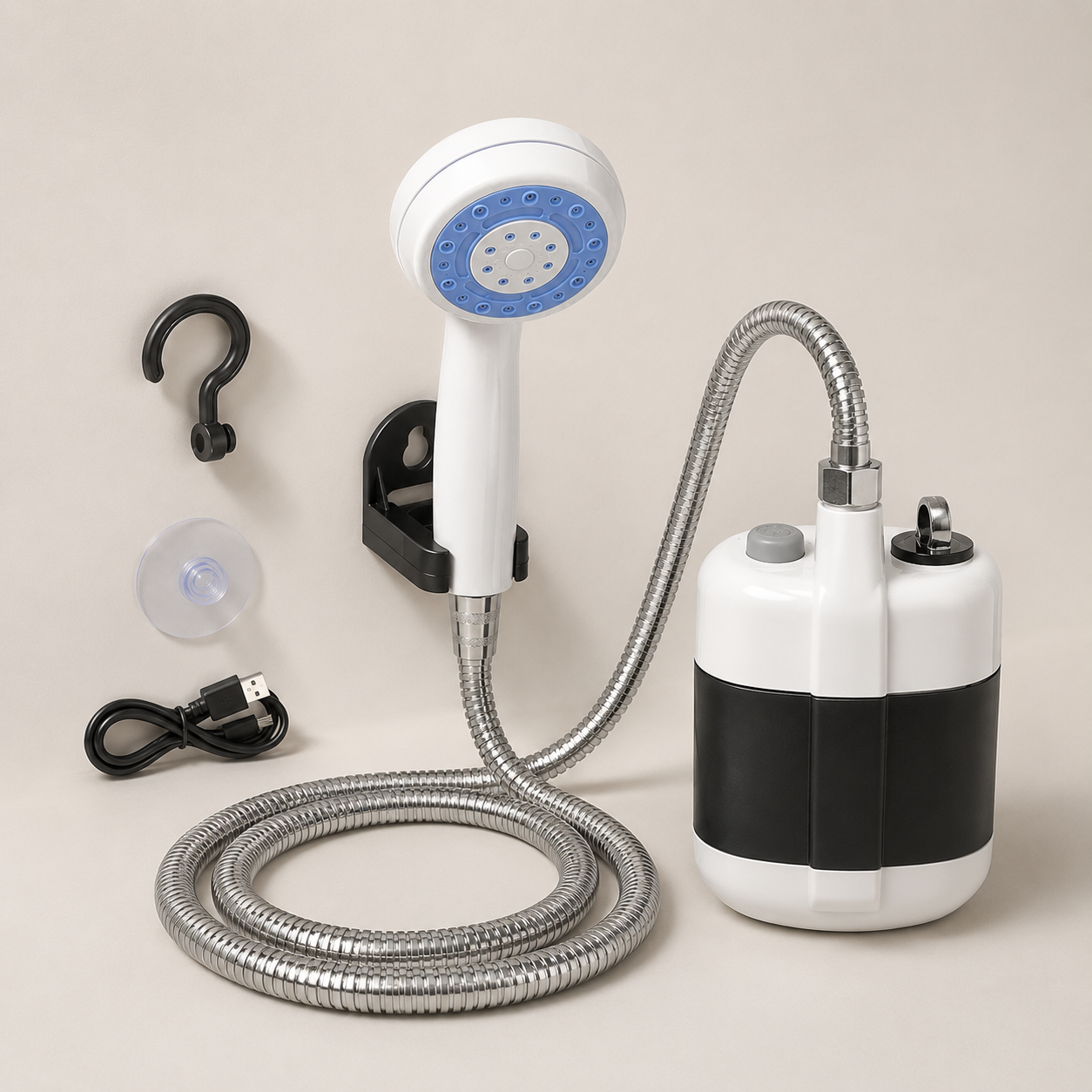Camping Shower Portable Shower Rechargeable Outdoor Pump