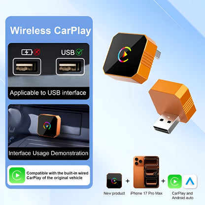 Adaptador CarPlay Inalámbrico Mini USB Dispositivo de Conectividad para Auto