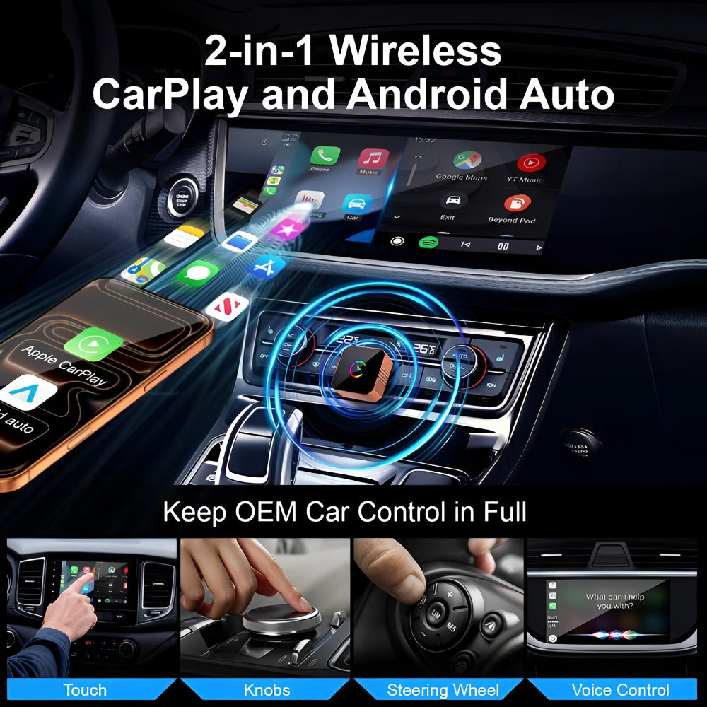 Adaptador CarPlay Inalámbrico Mini USB Dispositivo de Conectividad para Auto