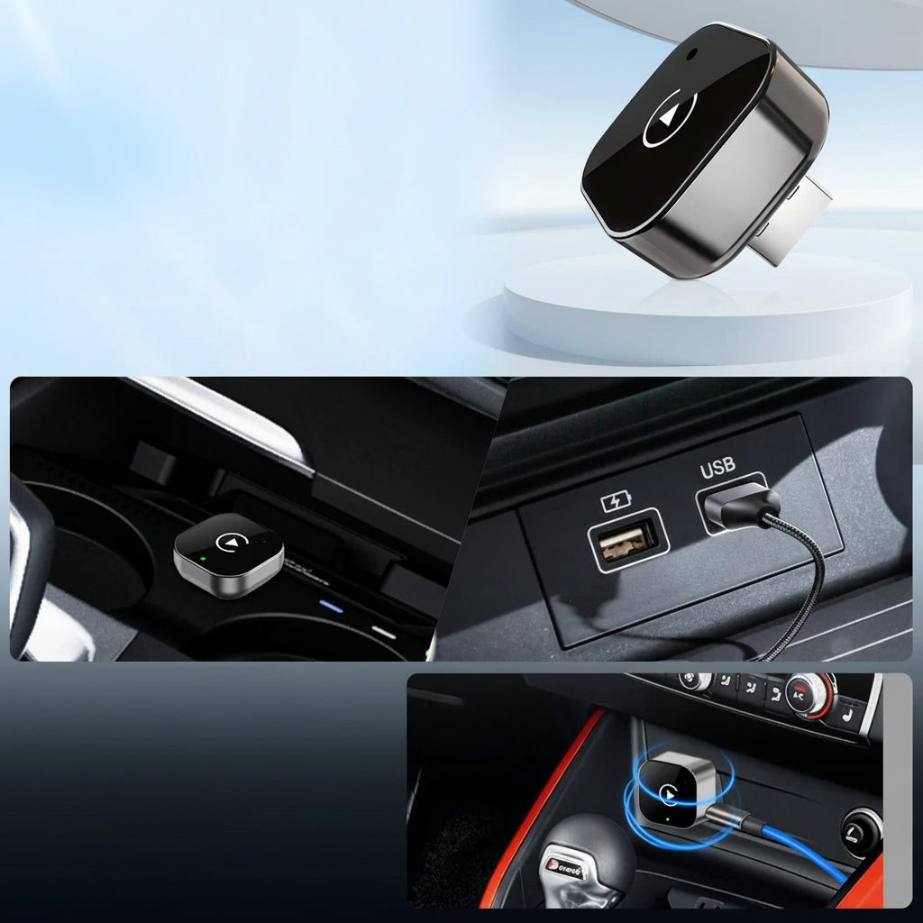 Adaptor fără fir CarPlay pentru mașină Android Auto USB Plug and Play Dongle