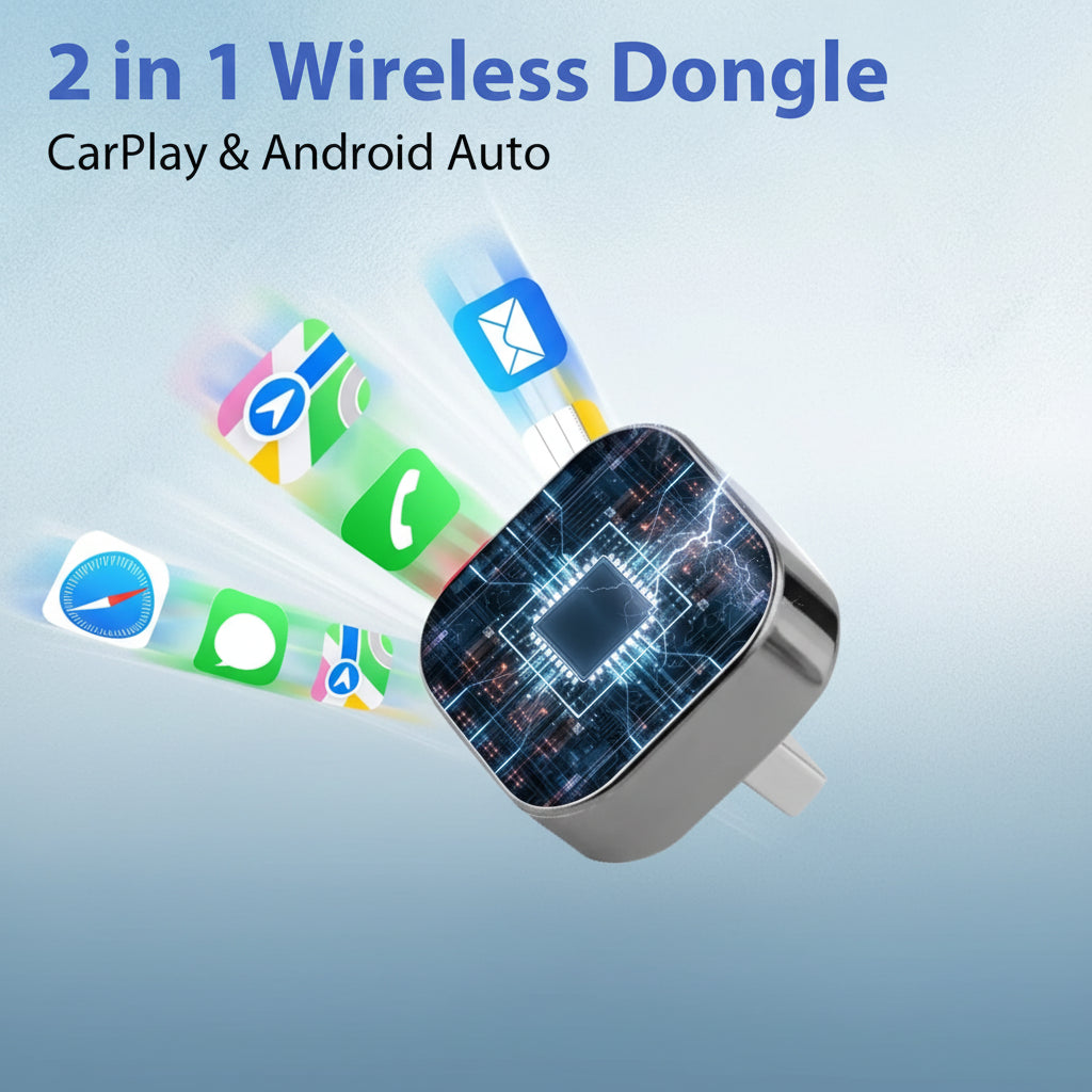 Adaptor fără fir CarPlay pentru mașină Android Auto USB Plug and Play Dongle