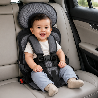 Car Seat Booster Portable Foldable Harness Travel Seat