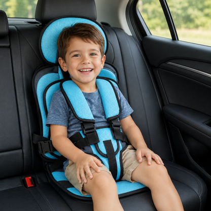 Car Seat Booster Portable Foldable Harness Travel Seat