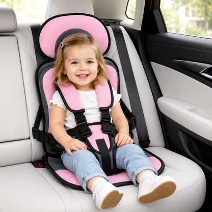 Car Seat Booster Portable Foldable Harness Travel Seat