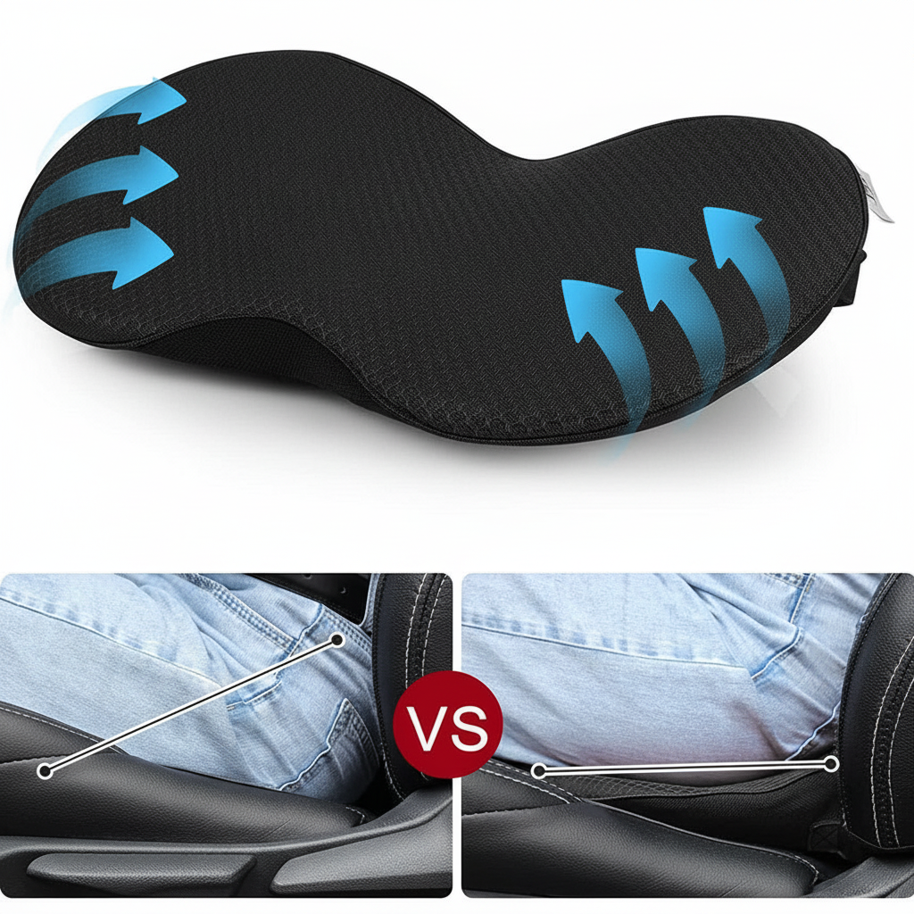 Cuscino Sedile Auto Memory Foam Rialzo Guida