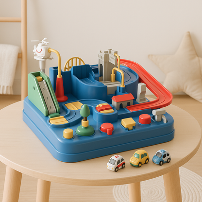 Autorennbahn Spiel Stadt Abenteuer Puzzle Spiel