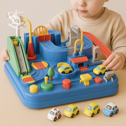 Autorennbahn Spiel Stadt Abenteuer Puzzle Spiel