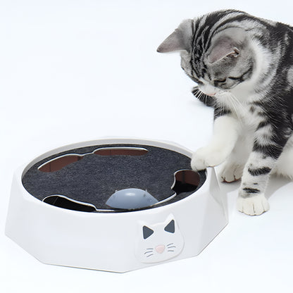 Centro de Atividades Interativo com Rato e Tapete de Arranhar para Gatos